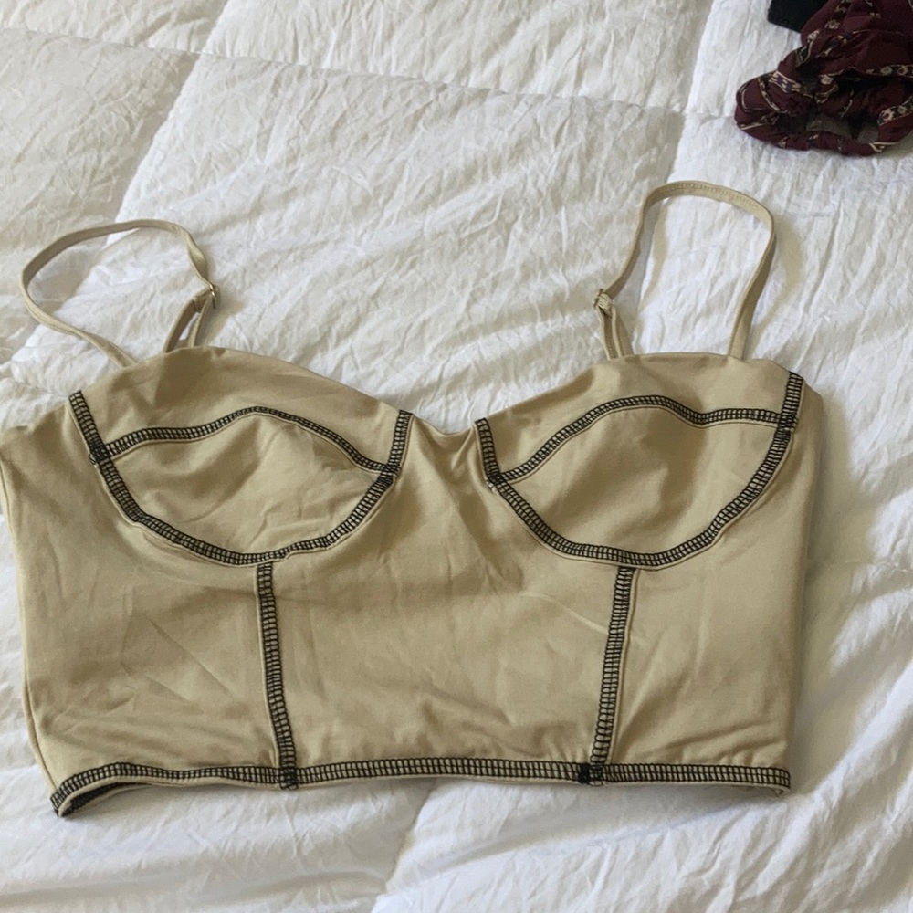 Tan Crop Top - image 1